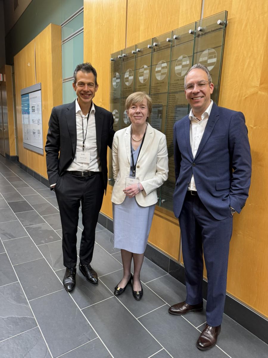 A photo of PCBC Co-Directors, Drs. Daniel Renouf and David Schaeffer, with the keynote speaker, Dr. Eileen O'Reilly
